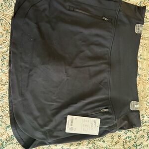 Athleta Black Skort with Zipper Pockets